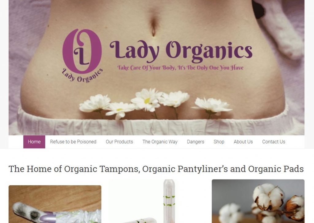 Lady Organics Website